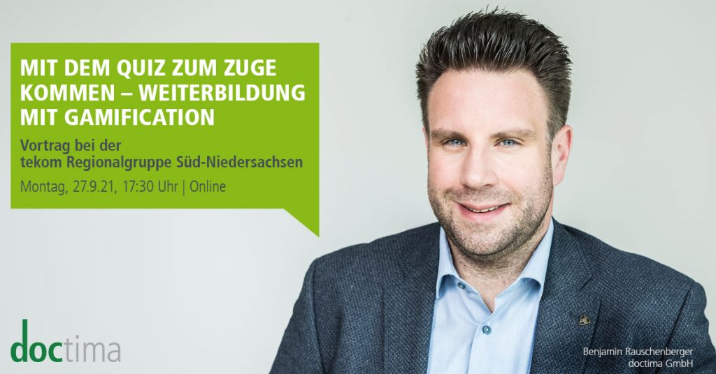 Vortrag Gamification, Benjamin Rauschenberger, tekom Regionalgruppe Süd-Niedersachsen